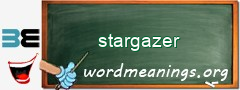 WordMeaning blackboard for stargazer